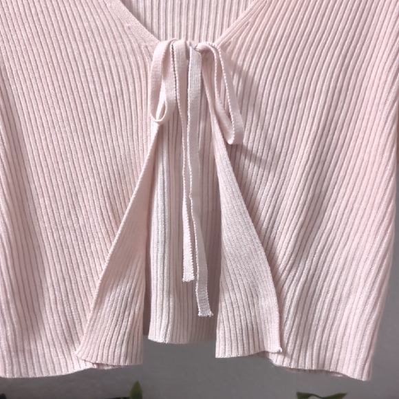 Cream Ribbed Knit Top - Picture 3 of 3